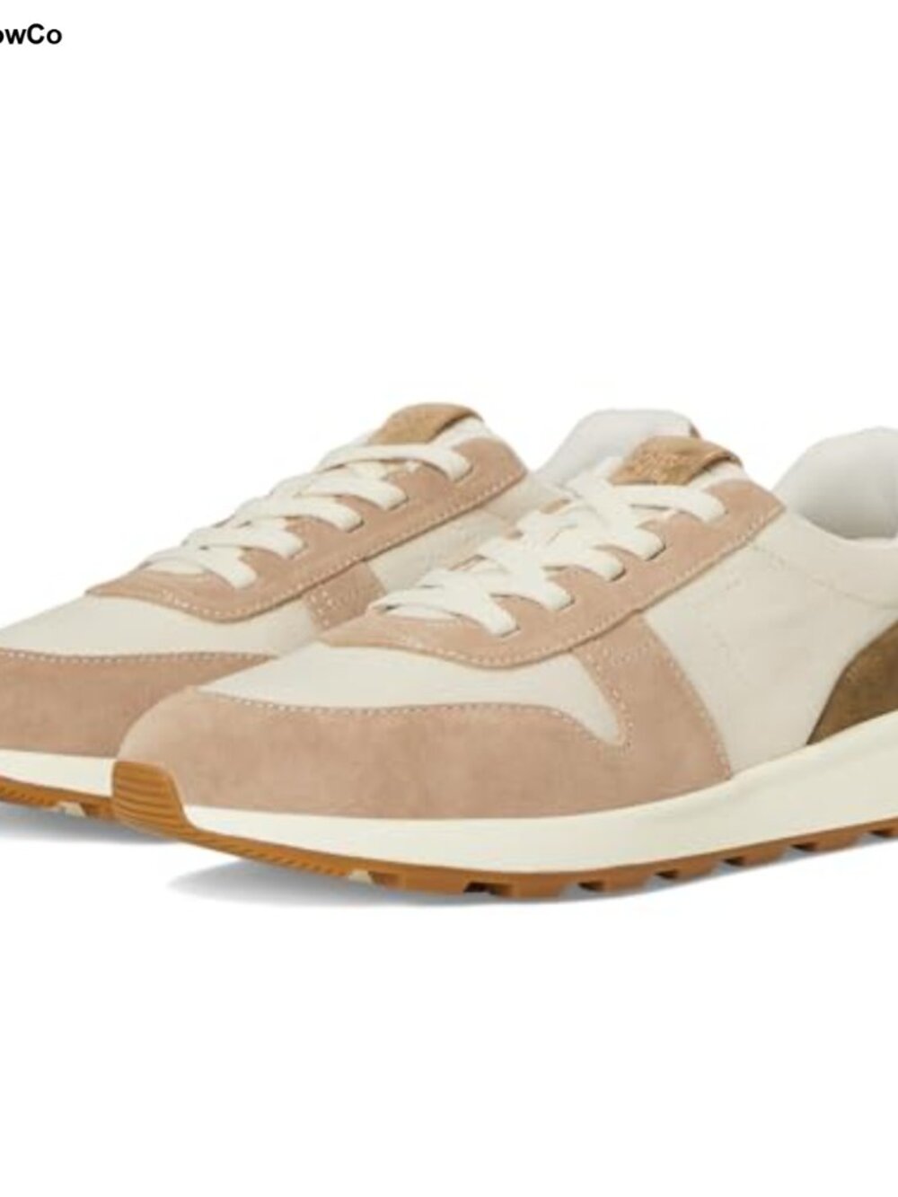 Retro Lace-Up Sneakers Stretch Laces Water Repellent Suede Women's